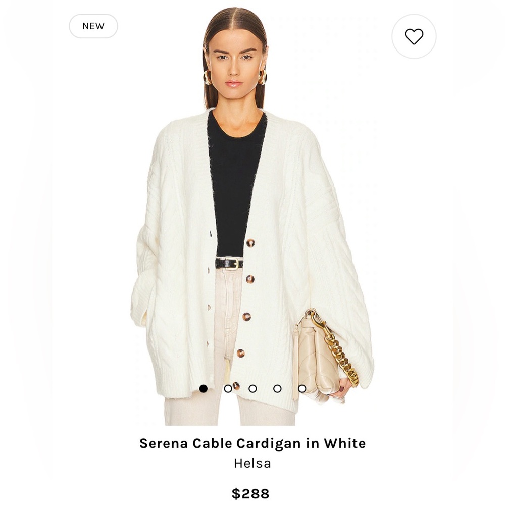 Helsa cardigan. Comfy oversized fit.